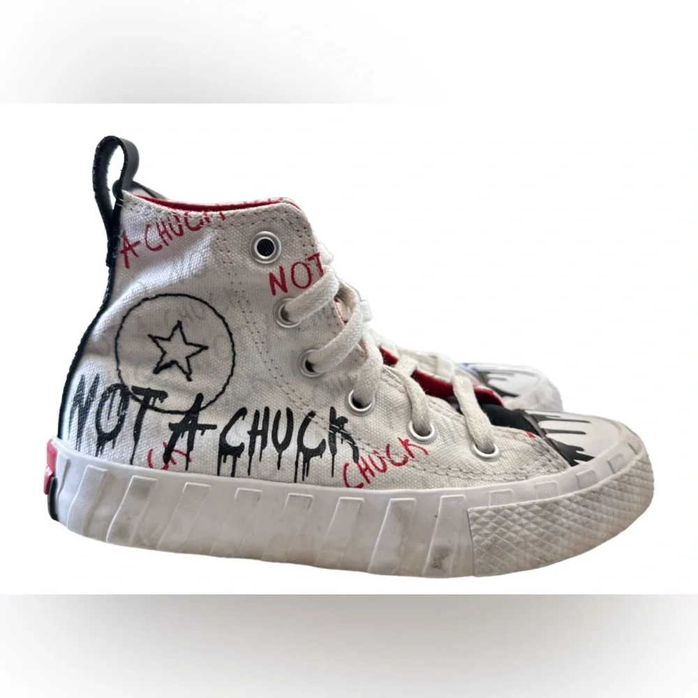 Converse UNt1TL3D High Not A Chuck GS White Erget Size 11 Youth/Kids/Unisex